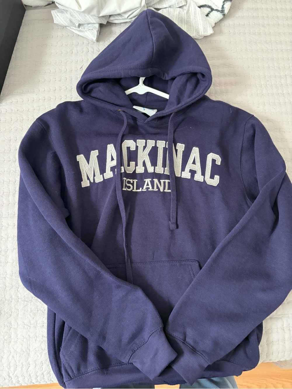 Men's Navy Hooded Sweatshirt